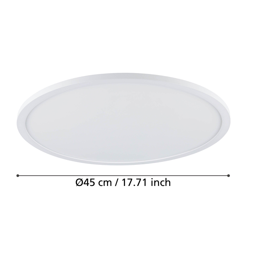 Eglo - LED Stmívatelné stropní svítidlo LED/33,5W/230V pr. 45 cm bílá