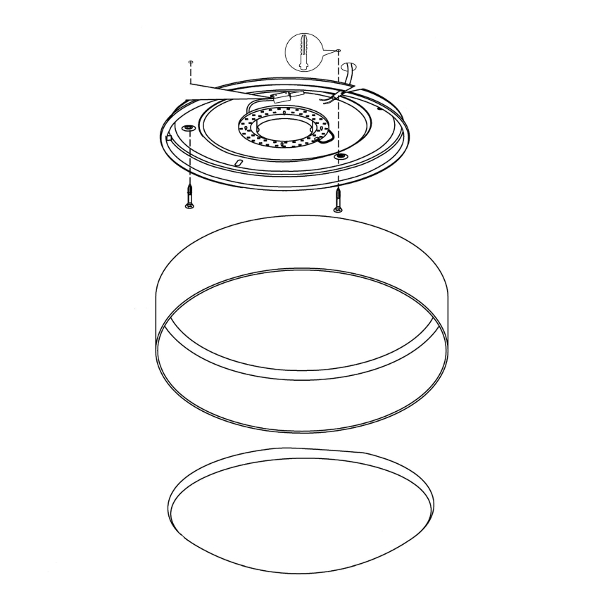 Eglo 93949 - LED stropní svítidlo PALOMARO LED/12W/230V