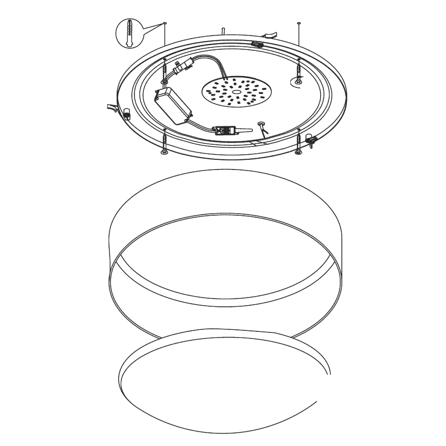 Eglo 93952 - LED stropní svítidlo PALOMARO LED/24W/230V