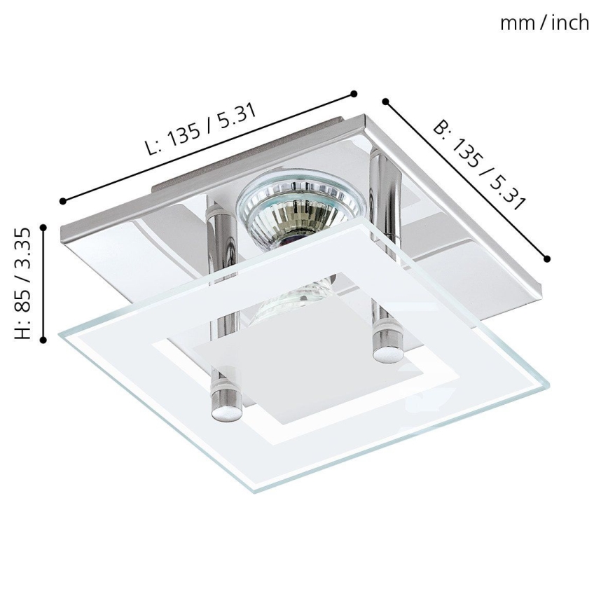 Eglo 94224 - LED stropní svítidlo ALMANA 1xGU10-LED/3W/230V