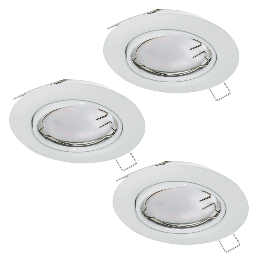 Eglo - SADA 3x LED Podhledové svítidlo PENETO 3xGU10-LED/5W/230V