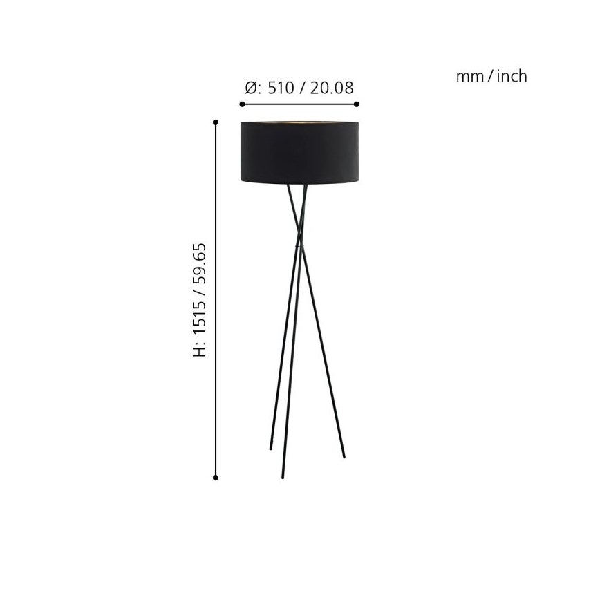 Eglo - Stojací lampa 1xE27/60W/230V