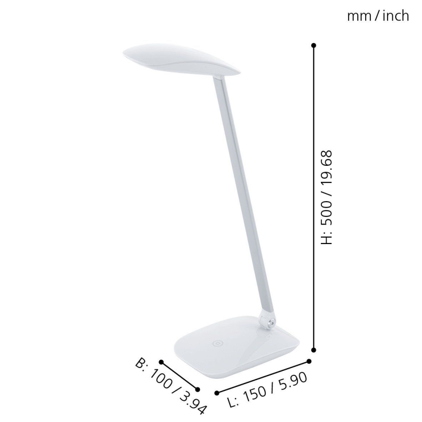 Eglo 95695 - LED stolní lampa CAJERO 1xLED/4,5W/12V/230V