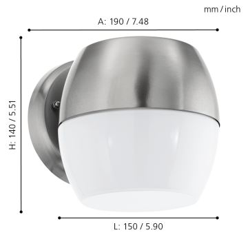 Eglo 95982 - LED Venkovní nástěnné svítidlo ONCALA LED/11W IP44