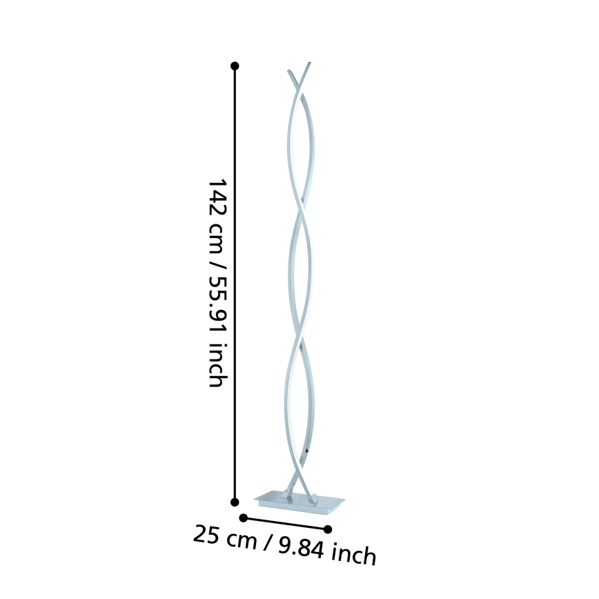 Eglo 96106 - LED stojací lampa LASANA 2 4xLED/9W/230V