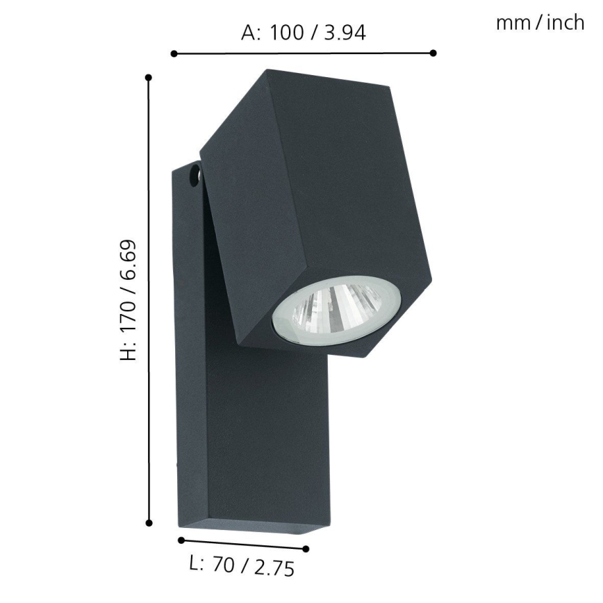 Eglo 96286 - LED venkovní nástěnné svítidlo SAKEDA LED/5W/230V IP44