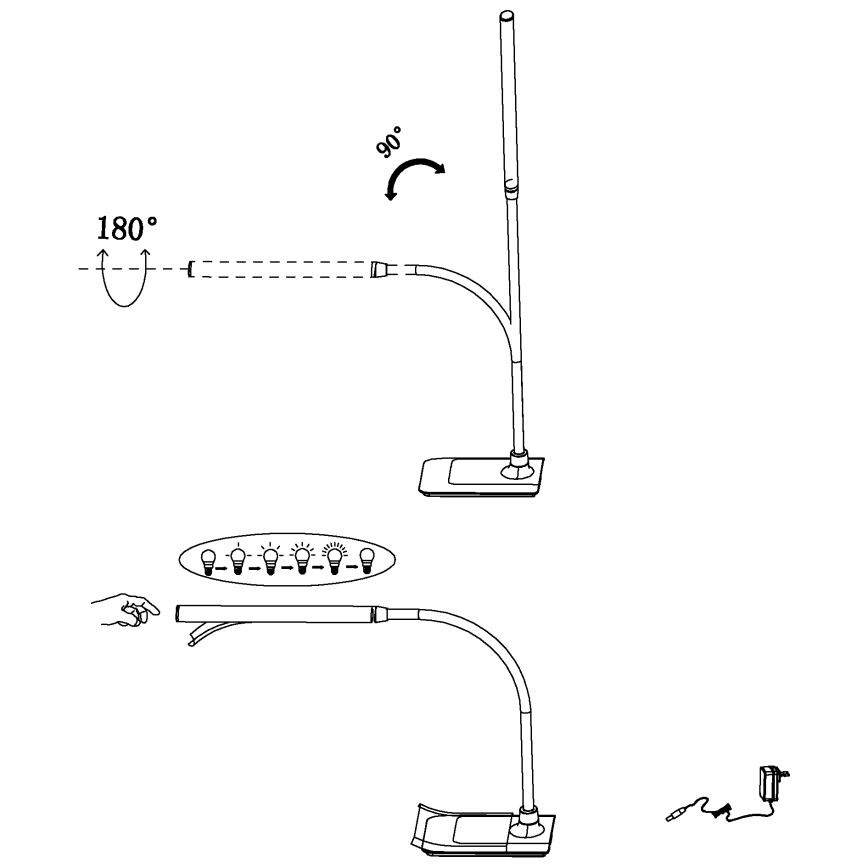 Eglo 96435 - LED Stmívatelná stolní lampa LAROA LED/3,5W/230V