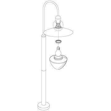 Eglo 97287 - Venkovní lampa SIRMIONE 1xE27/60W/230V IP44