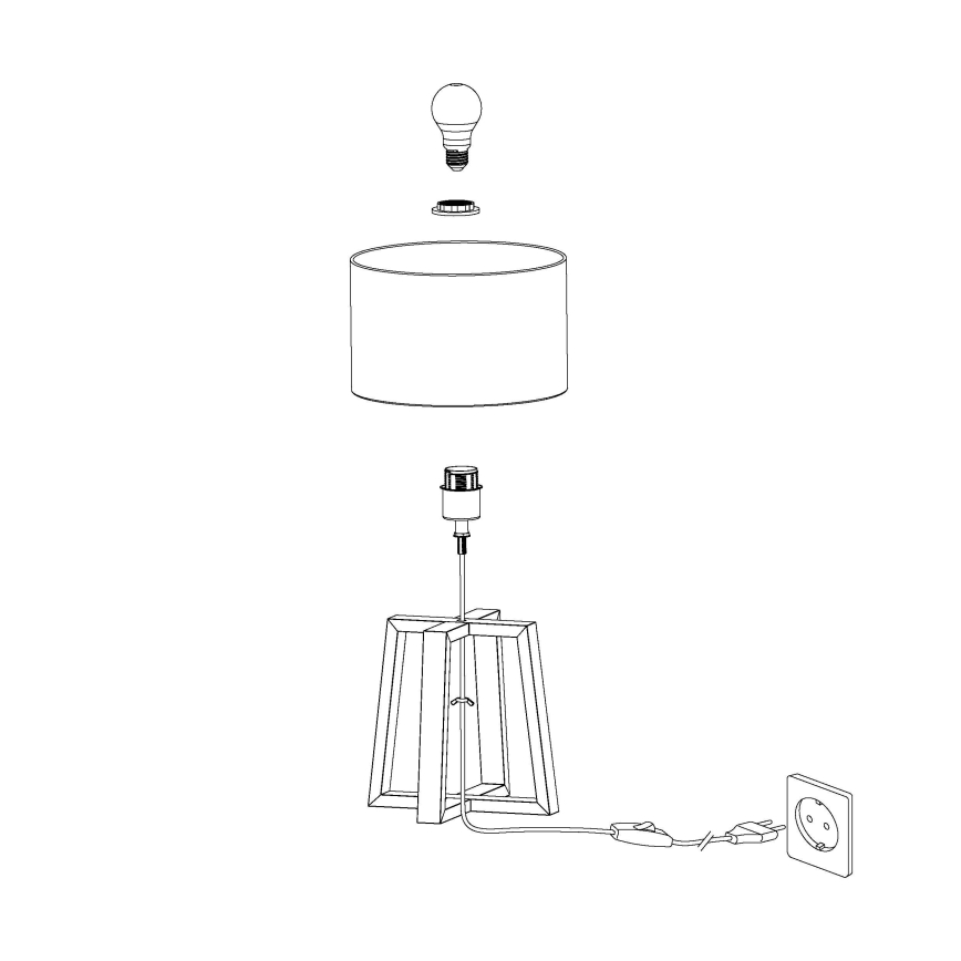Eglo 97516 - Stolní lampa CHIETINO 1 1xE27/60W/230V