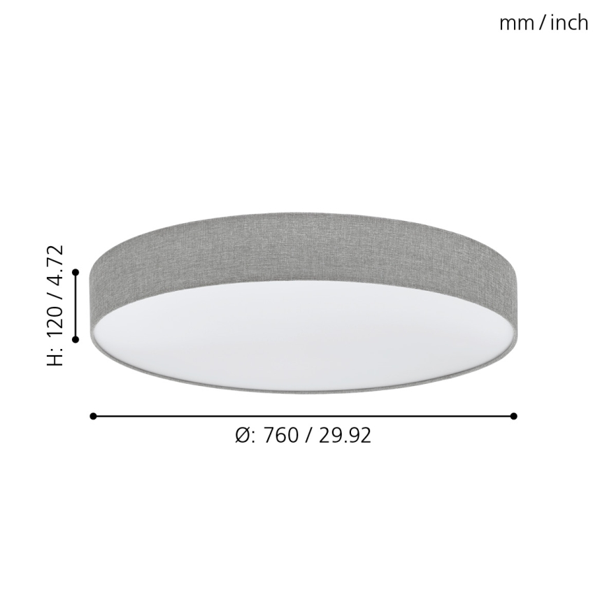 Eglo 97784 - LED Stmívatelné stropní svítidlo ROMAO LED/60W/230V