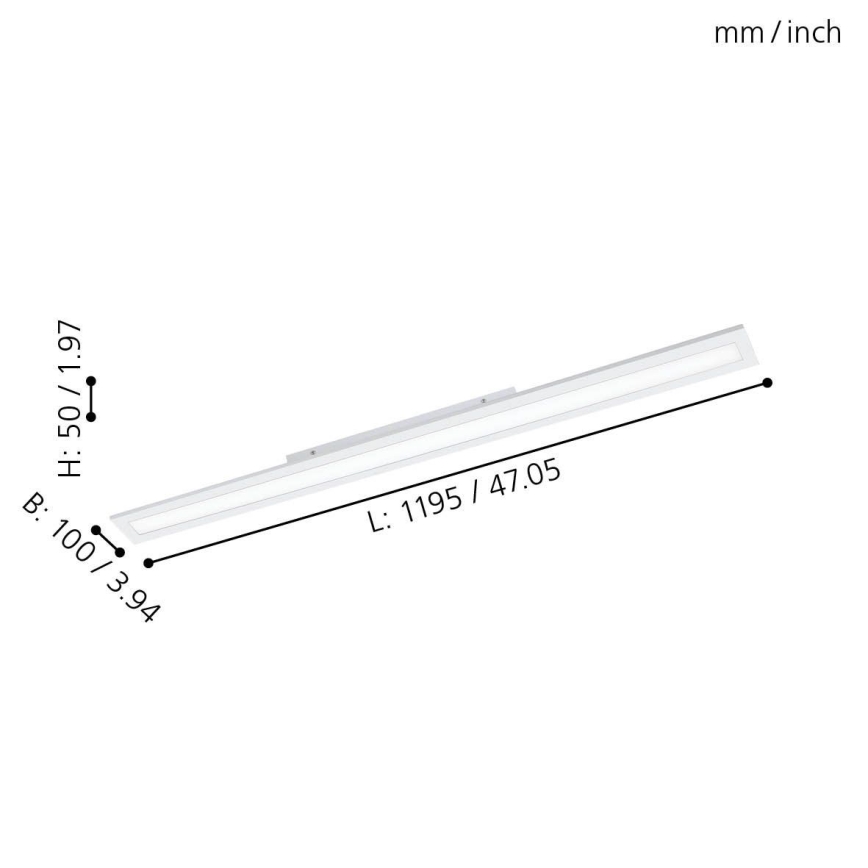 Eglo 98206 - LED Stmívatelný panel SALOBRENA-A LED/30W/230V + dálkové ovládání