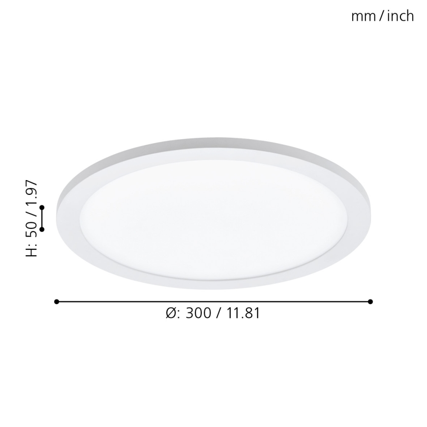 Eglo 98207 - LED Stmívatelné stropní svítidlo SARSINA-A LED/14W/230V + dálkové ovládání