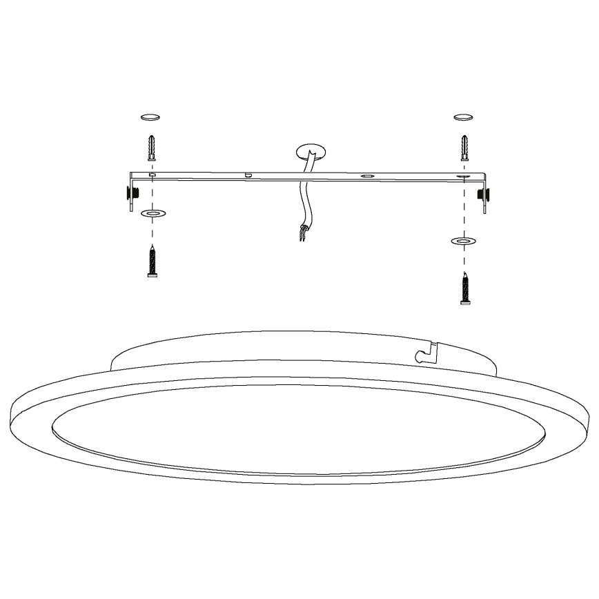 Eglo 98208 - LED Stmívatelné stropní svítidlo SARSINA-A LED/19,5W/230V + dálkové ovládání