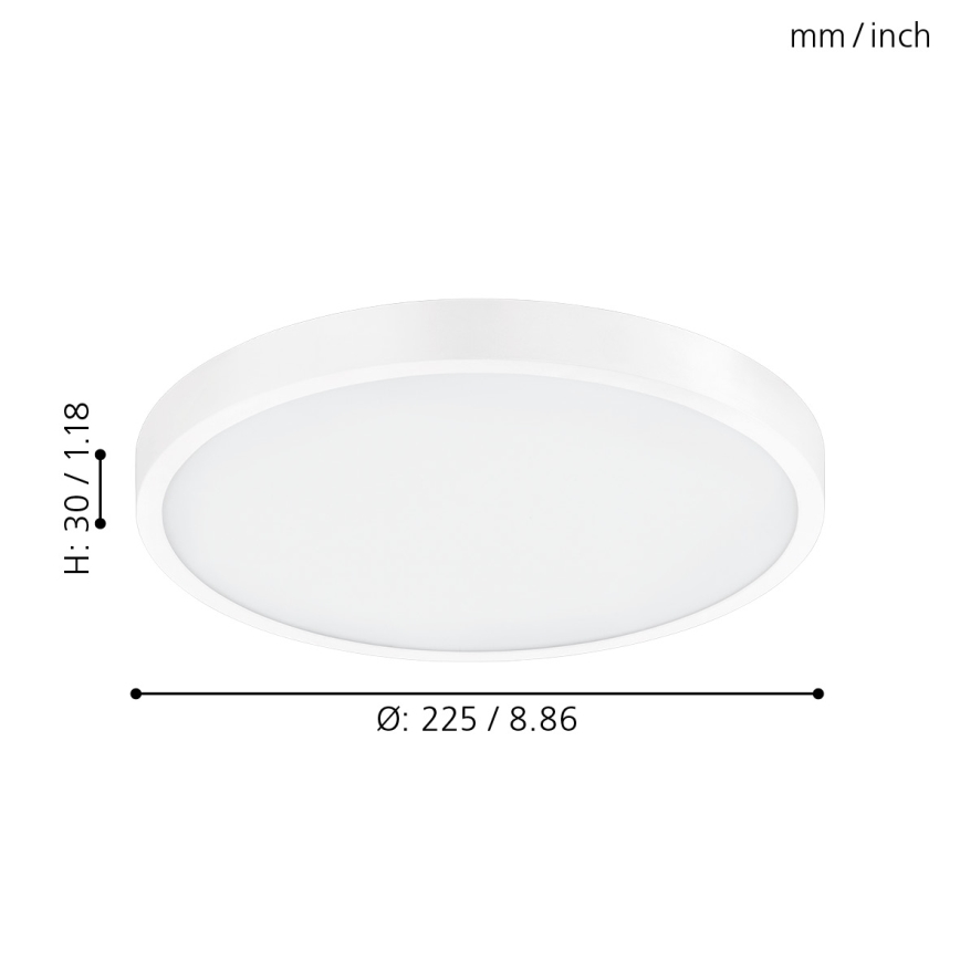 Eglo 98292 - LED Stmívatelné stropní svítidlo FUEVA-A LED/14W/230V + dálkové ovládání