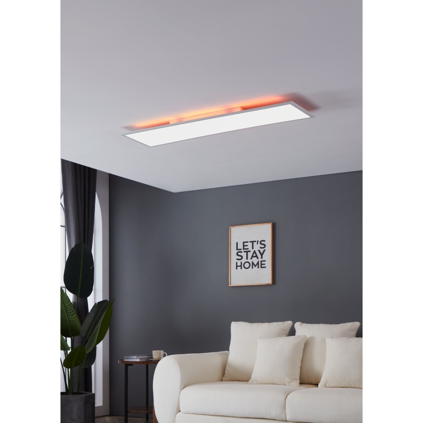 Eglo - LED RGBW Stmívatelné stropní svítidlo LED/32,5W/230V 2700-6500K 120x30 cm + dálkové ovládání