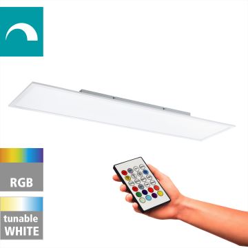 Eglo - LED RGBW Stmívatelné stropní svítidlo LED/32,5W/230V 2700-6500K 120x30 cm + dálkové ovládání