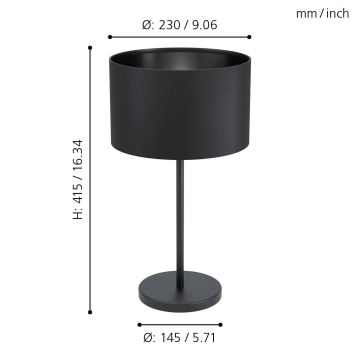 Eglo 99045 - Stolní lampa MASERLO 1xE27/40W/230V
