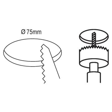 Eglo - LED Koupelnové podhledové svítidlo LED/2,7W/230V IP44