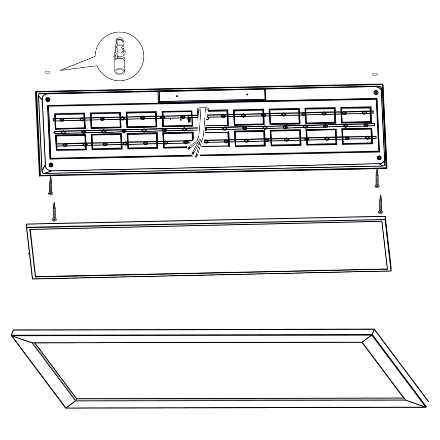 Eglo - LED Stropní svítidlo LED/32W/230V 345x1245 mm