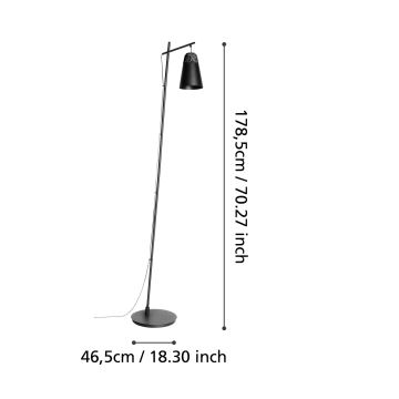 Eglo - Stojací lampa 1xE27/40W/230V