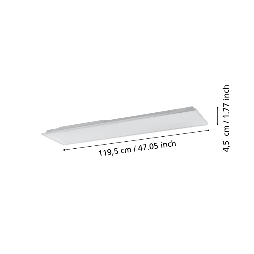 Eglo - LED Stmívatelné stropní svítidlo LED/31,5W/230V 2700-6500K ZigBee