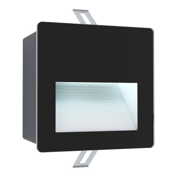 Eglo - LED Venkovní zápustné svítidlo LED/3,7W/230V IP65 černá