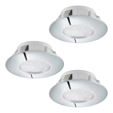 Eglo - SADA 3x LED podhledové svítidlo PINEDA 1xLED/6W/230V