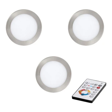 Eglo - SADA 3x LED Stmívatelné podhledové svítidlo TINUS LED/17W/230V + DO