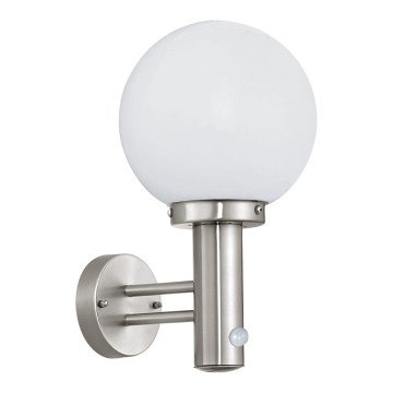 Eglo - Venkovní lampa se senzorem 1xE27/60W/230V IP44