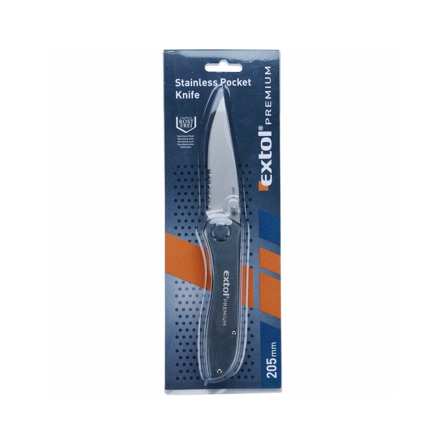 Extol Premium - Zavírací nůž 205 mm nerez