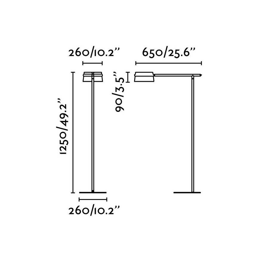 FARO 29569 - LED Stmívatelná dotyková stojací lampa LOOP LED/6W/230V