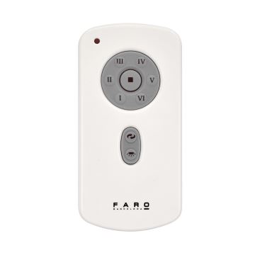 FARO 32027 - Stropní ventilátor MINI ETERFAN černá/čirá pr. 128 cm + dálkové ovládání