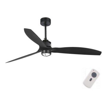 FARO 32100-10 - LED Stropní ventilátor JUST FAN LED/17W/230V černá + dálkové ovládání