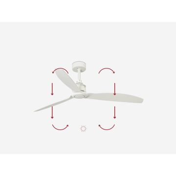 FARO 32101WP - Stropní ventilátor JUST FAN bílá pr. 128 cm + dálkové ovládání