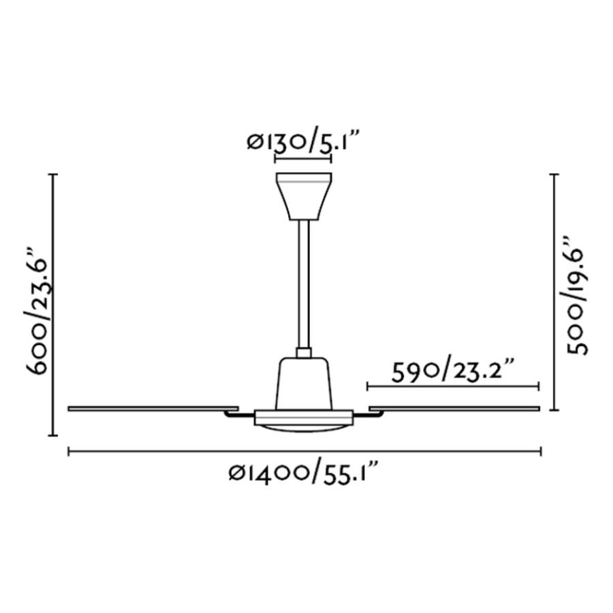 FARO 33110 - Stropní ventilátor MALVINAS