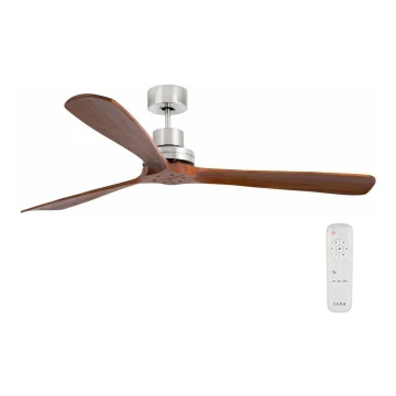 FARO 33464DC - Stropní ventilátor LANTAU XL hnědá/chrom pr. 168 cm + dálkové ovládání