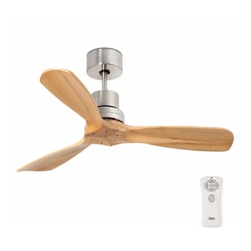 FARO 33509DC - Stropní ventilátor MINI LANTAU chrom/dřevo pr. 107 cm + dálkové ovládání