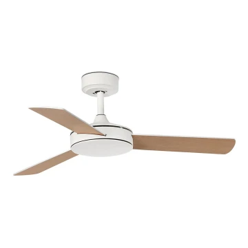 FARO 33603DC - Stropní ventilátor MINI MALLORCA S hnědá/bílá pr. 106 cm + dálkové ovládání