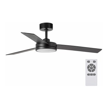 FARO 34261 - LED Stropní ventilátor BARTH LED/24W/230V Wi-Fi černá + dálkové ovládání