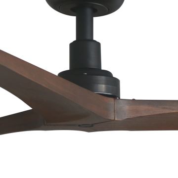 FARO 34276WP - Stropní ventilátor KLIM L dřevo/černá pr. 150 cm + dálkové ovládání