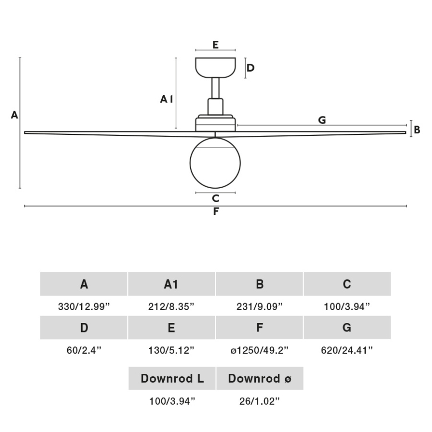 FARO 34280-11L - Stropní ventilátor KLIM M 1xE27/15W/230V dřevo/bílá pr. 125 cm + dálkové ovládání