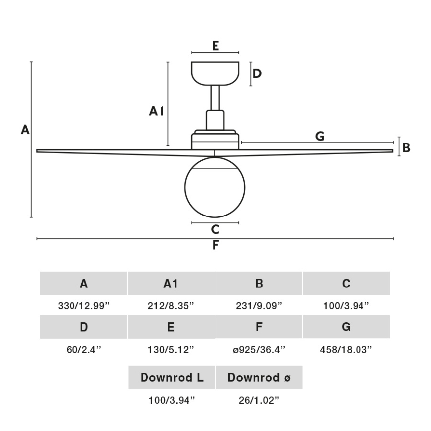 FARO 34281-11L - Stropní ventilátor KLIM S 1xE27/15W/230V dřevo/bílá pr. 92,5 cm + dálkové ovládání