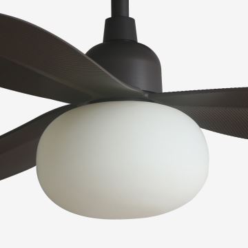 FARO 34301-11L - Stropní ventilátor PALMA 1xE27/15W/230V hnědá pr. 129 cm IP44 + dálkové ovládání