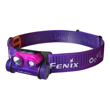 Fenix HM65RDTNEB -LED Nabíjecí čelovka LED/USB IP68 1500 lm 300 h fialová/růžová