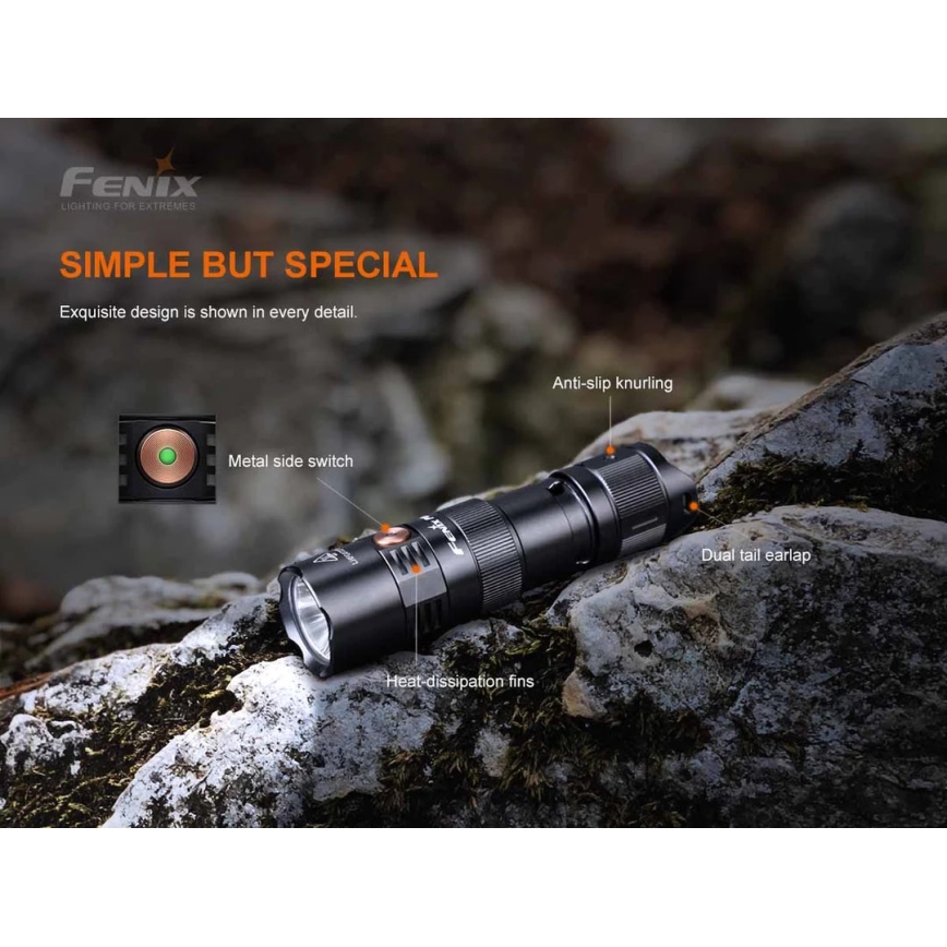 Fenix PD25R - LED Nabíjecí svítilna LED/1xCR123A IP68 800 lm 70 h