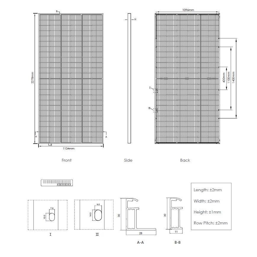 Fotovoltaický solární panel JINKO 580Wp IP68 Half Cut bifaciální - paleta 36 ks