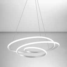 Gea Luce DIVA S G TITANIO - LED Stmívatelný lustr na lanku DIVA LED/44W/230V šedá