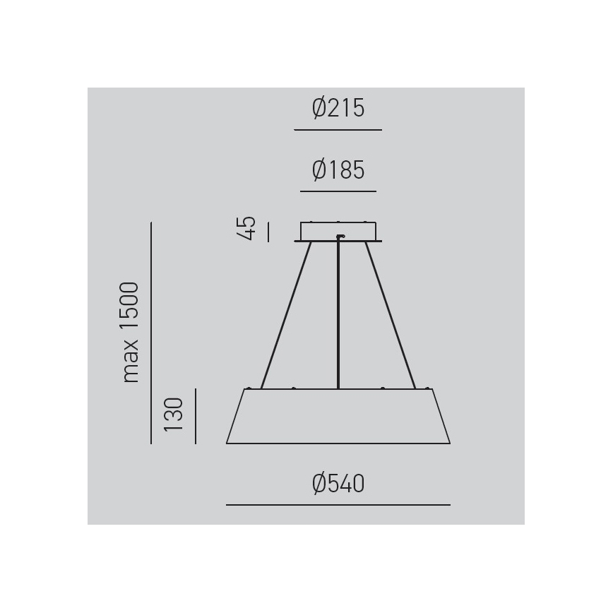 Gea Luce JULIETTE S N - LED Stmívatelný lustr na lanku JULIETTE LED/50W/230V černá/zlatá