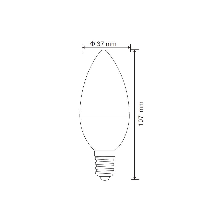 Globo - LED Stmívatelná žárovka E14/5W/230V 4000K