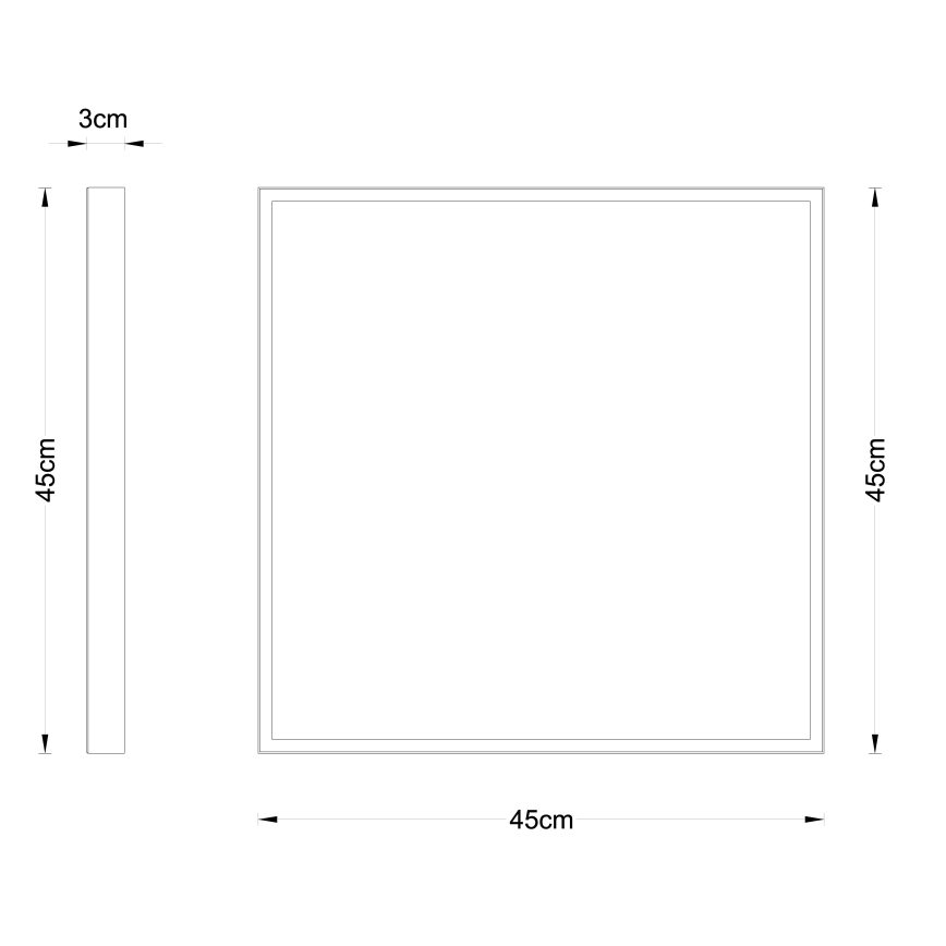 Globo - LED Stropní svítidlo LED/30W/230V 45x45 cm